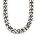 Chisel Stainless Steel Polished Heavy Wheat Necklace