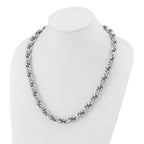 Chisel Stainless Steel Polished Oval Link Necklace