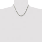 Chisel Stainless Steel Polished Wheat Chain Necklace
