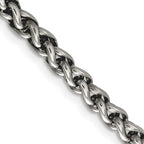 Chisel Stainless Steel Polished Wheat Chain Necklace