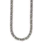 Chisel Stainless Steel Polished Byzantine Link Necklace
