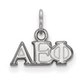 Sterling Silver Rhodium-plated LogoArt Alpha Epsilon Phi Sorority Greek Letters Extra Small Pendant