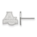 Sterling Silver Rhodium-plated LogoArt American University Extra Small Post Earrings