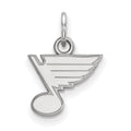 10k White Gold NHL LogoArt St. Louis Blues Extra Small Pendant