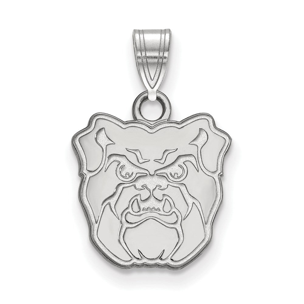 14k White Gold LogoArt Butler University Bulldog Small Pendant