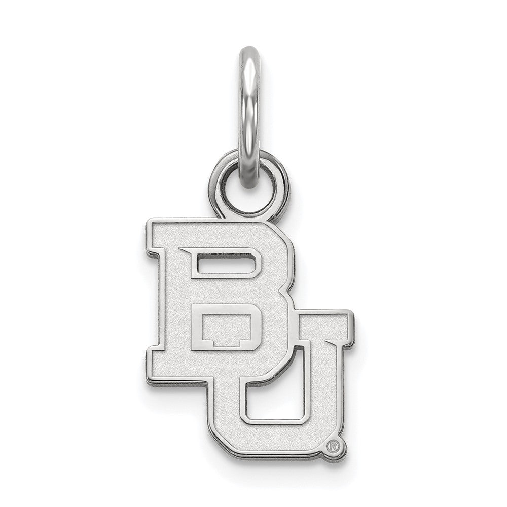 10k White Gold LogoArt Baylor University Bears Extra Small Pendant