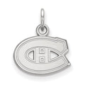 14k White Gold NHL LogoArt Montreal Canadiens Extra Small Pendant