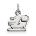 14k White Gold LogoArt Central Michigan University Letter C Extra Small Pendant