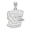 14k White Gold LogoArt Creighton University Bluejay Large Pendant