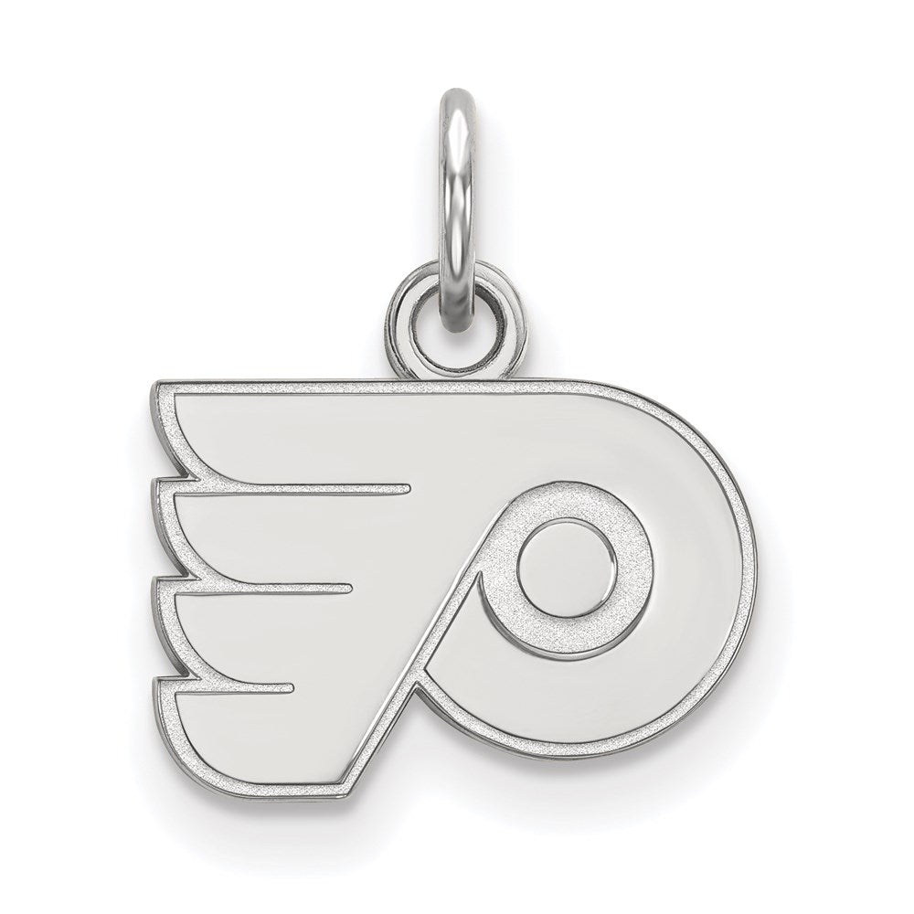 10k White Gold NHL LogoArt Philadelphia Flyers Extra Small Pendant