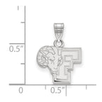 Sterling Silver Rhodium-plated LogoArt Fordham University Ram Small Pendant