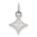 10k White Gold LogoArt Furman University Extra Small Pendant