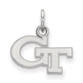 14k White Gold LogoArt Georgia Institute of Technology G-T Extra Small Pendant