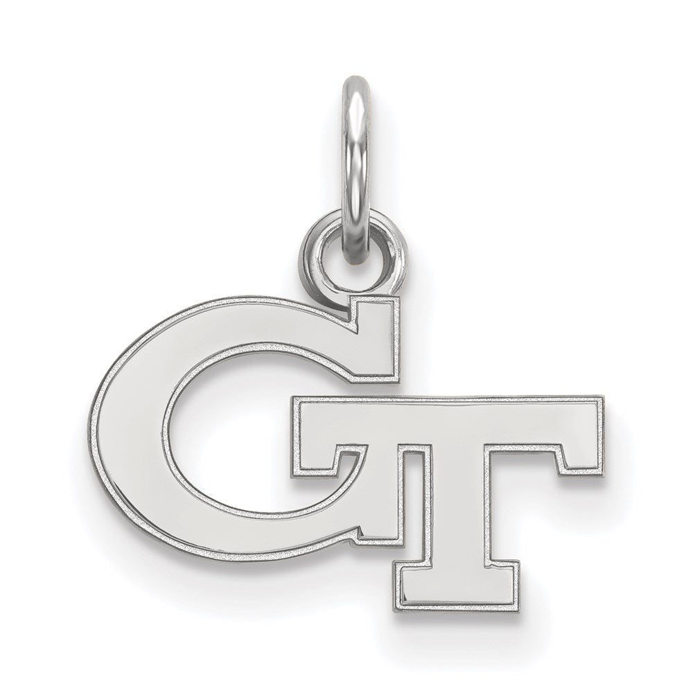10k White Gold LogoArt Georgia Institute of Technology G-T Extra Small Pendant