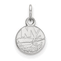 10k White Gold NHL LogoArt New York Islanders Extra Small Pendant