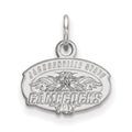 14k White Gold LogoArt Jacksonville State University Extra Small Pendant