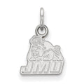 Sterling Silver Rhodium-plated LogoArt James Madison University Extra Small Pendant