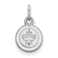 14k White Gold NHL LogoArt Winnipeg Jets Extra Small Pendant