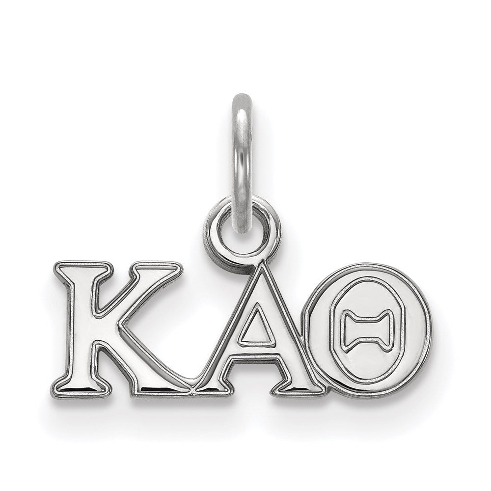 Sterling Silver Rhodium-plated LogoArt Kappa Alpha Theta Sorority Greek Letters Extra Small Pendant