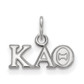 Sterling Silver Rhodium-plated LogoArt Kappa Alpha Theta Sorority Greek Letters Extra Small Pendant