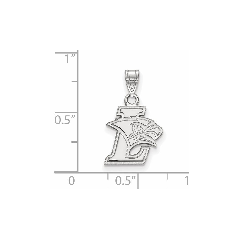 Sterling Silver Rhodium-plated LogoArt Lehigh University Small Pendant