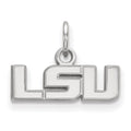 10k White Gold LogoArt Louisiana State University L-S-U Extra Small Pendant