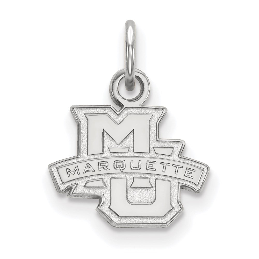 14k White Gold LogoArt Marquette University Extra Small Pendant