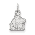 14k White Gold LogoArt Northern Illinois University N-I-U Huskies Extra Small Pendant