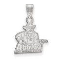 10k White Gold LogoArt New Mexico State University Aggies Small Pendant