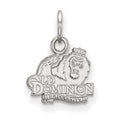 Sterling Silver Rhodium-plated LogoArt Old Dominion University Extra Small Pendant