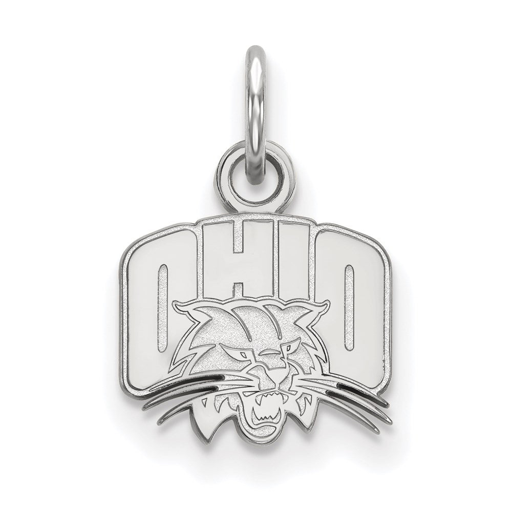 10k White Gold LogoArt Ohio University Extra Small Pendant