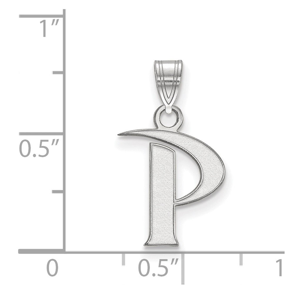 14k White Gold LogoArt Pepperdine University Letter P Small Pendant