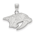 14k White Gold NHL LogoArt Nashville Predators Small Pendant