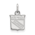10k White Gold NHL LogoArt New York Rangers Extra Small Pendant