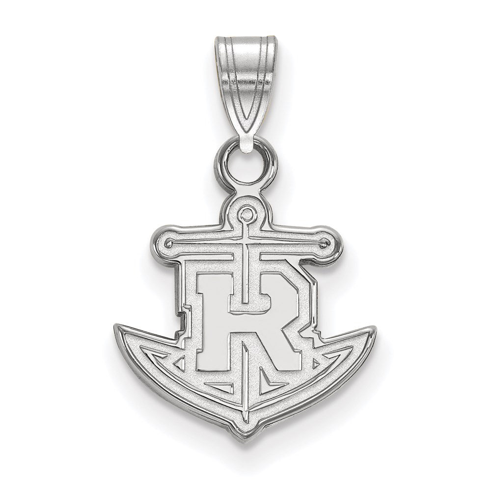 14k White Gold LogoArt Rollins College Anchor Small Pendant