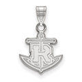 14k White Gold LogoArt Rollins College Anchor Small Pendant