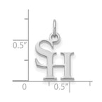 Sterling Silver Rhodium-plated LogoArt Sam Houston State University Extra Small Pendant