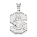 Sterling Silver Rhodium-plated LogoArt South Carolina State University Large Pendant