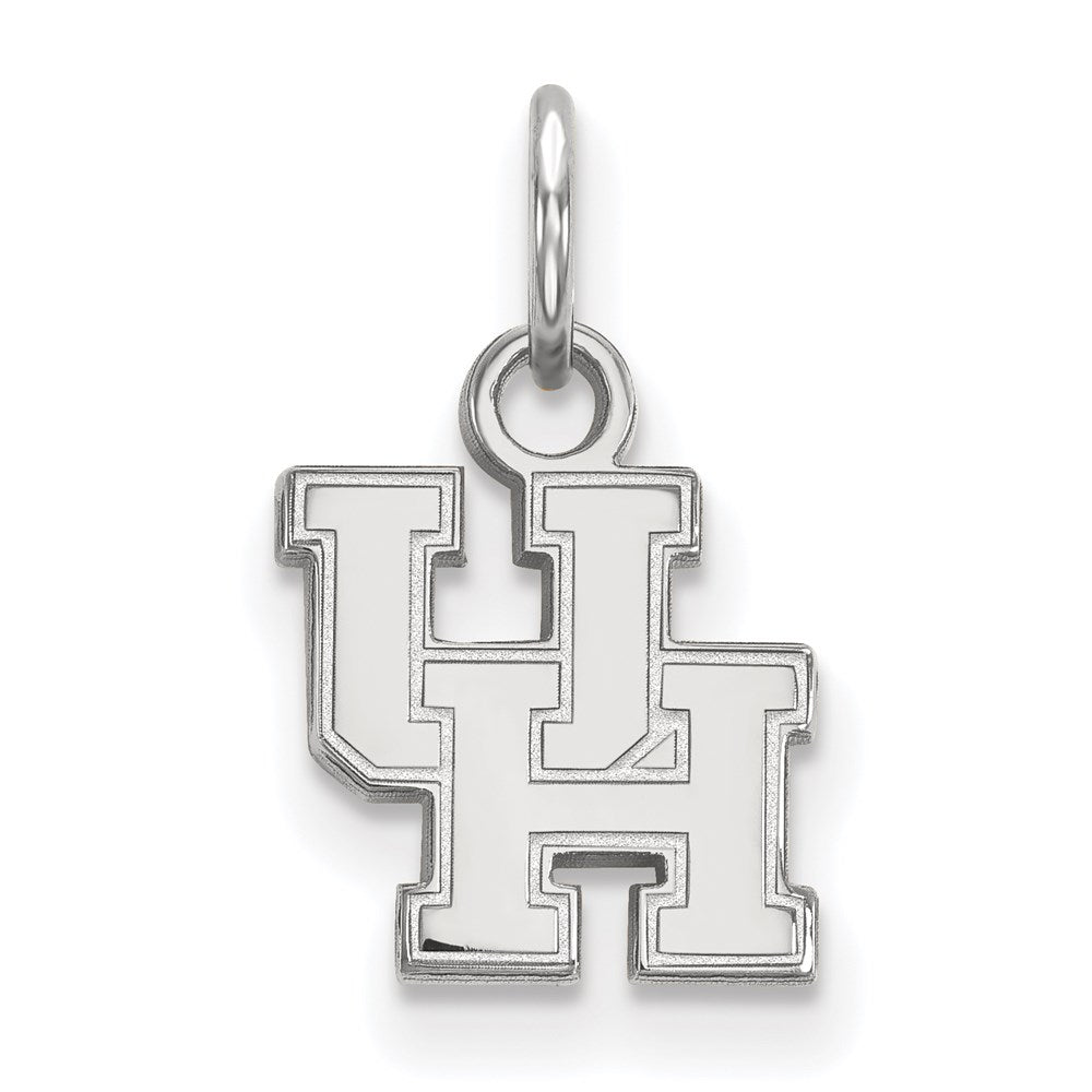 10k White Gold LogoArt University of Houston U-H Extra Small Pendant