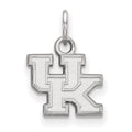 14k White Gold LogoArt University of Kentucky U-K Extra Small Pendant