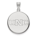 10k White Gold LogoArt University of Northern Colorado U-N-C Large Disc Pendant