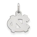 14k White Gold LogoArt University of North Carolina N-C Extra Small Pendant