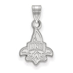 Sterling Silver Rhodium-plated LogoArt University of New Orleans U-N-O Small Pendant