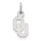 10k White Gold LogoArt University of Oklahoma O-U Extra Small Pendant