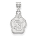 10k White Gold LogoArt University of South Dakota Small Pendant