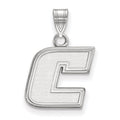 Sterling Silver Rhodium-plated LogoArt University of Tennessee at Chattanooga Letter C Small Pendant