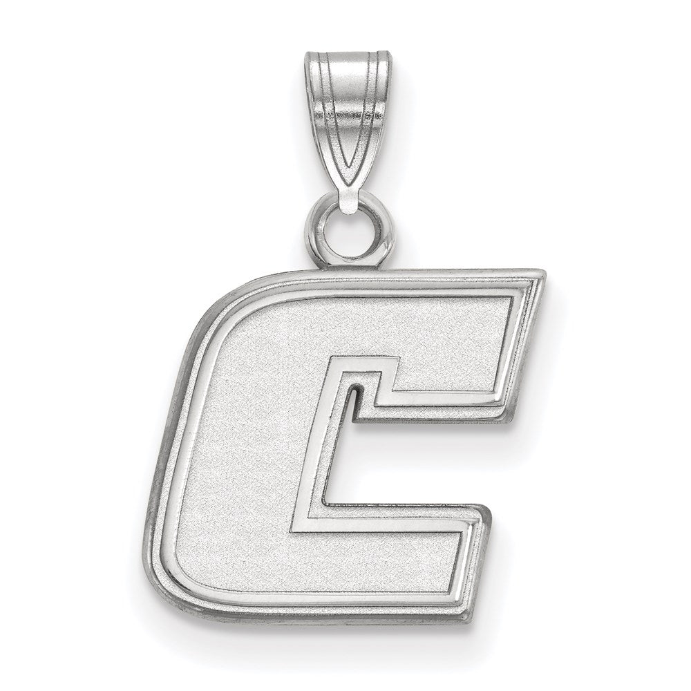 14k White Gold LogoArt University of Tennessee at Chattanooga Letter C Small Pendant