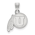 14k White Gold LogoArt University of Utah Small Pendant