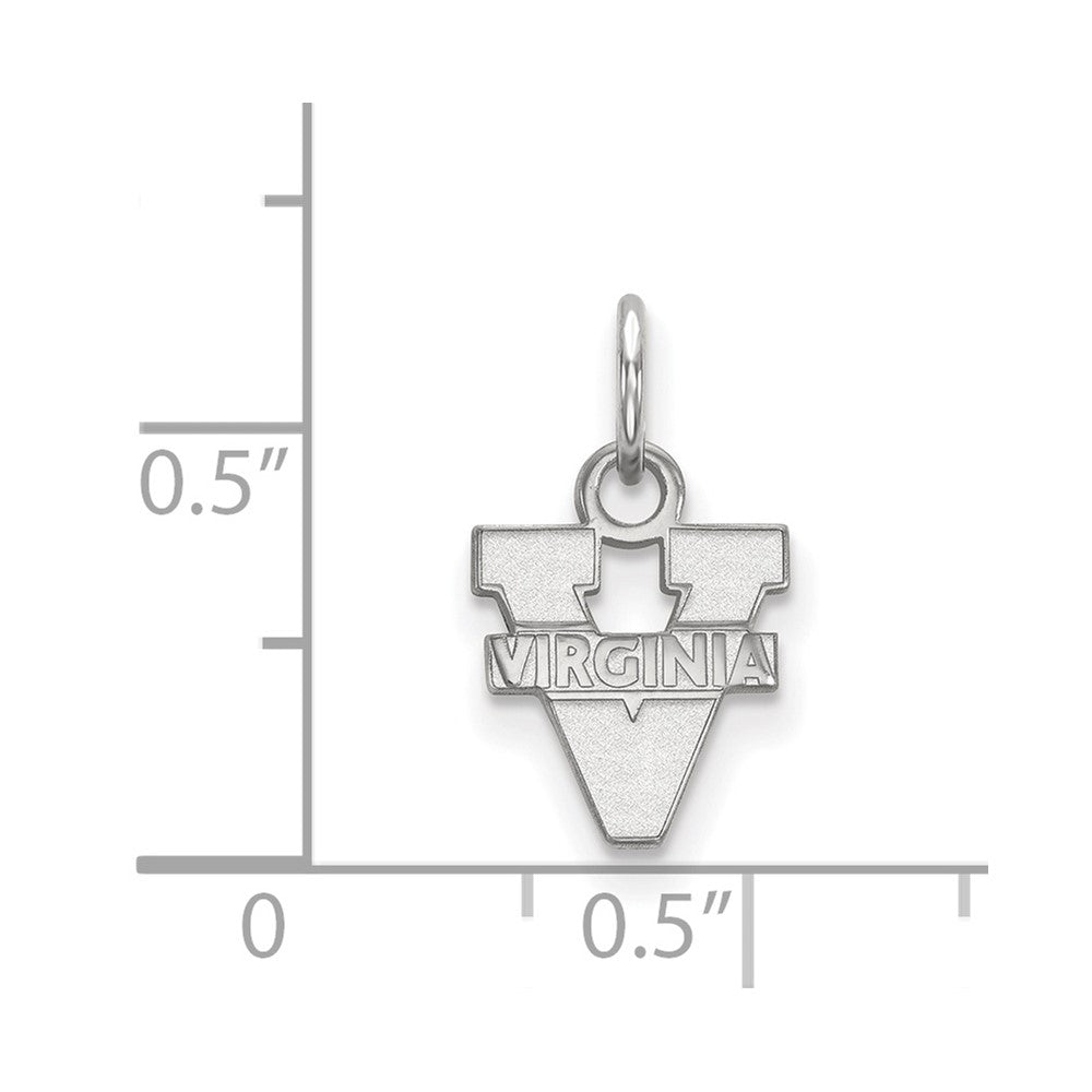 14k White Gold LogoArt University of Virginia Extra Small Pendant