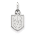 Sterling Silver Rhodium-plated NHL LogoArt NHL Vegas Golden Knights Extra Small Pendant